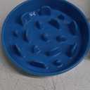 LE TAUCI PET Slow Feeder Dog Bowl Ceramic, 1.5 Cups, Blue, Non-slip Base