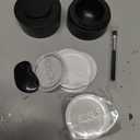 Nessus Reusable Pod Kit for Nespresso Pods Vertuo, Reuse Old Coffee Pods for Nespresso Vertuo: 100 Pcs Aluminum Foil Seal Lid, Holder, Brush, Refillable Vertuo Plus Next Capsule Machine(No Pods Come) Black, 1 Holder + 100 Foils + 1 Brush