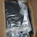 Furologee Console Table with Charging Station & 3 Fabric Drawers, 38'' Entryway Table with Storage Shelves and LED Light for Entry Way, Industrial Display Shelf for Hallway, Foyer, Rustic Brown