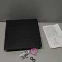 Hibbent Thickness Metal Rain Shower Head, 12 Inch High Pressure Shower Heads, Square Large Bathroom Rainfall Shower Head with Adjustable Brass Ball Joint, Waterfall Full Body Coverage, Matte Black