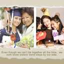 Sister Gifts, 25.5" Wind Chimes for Sister Birthday Gifts for Mothers Day, Sisterhood Wind Chimes for Outside with Catcher-Printed with The Scenes of Embrace and Cheer