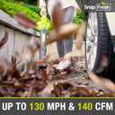 SnapFresh 20V Cordless Electric Leaf Blower - Lightweight with 2.0Ah Battery & Fast Charger, 2 Speed Modes for Lawn, Patio, Yard & Sidewalk Care