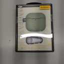 MAGEASY Designed for AirPods 4 Case - Shockproof Protective Case for AirPods 4, Stain-Resistant, Smooth & Skin-Friendly, Support Wireless Charging - Skin (Desert Green)