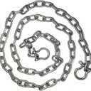 US Stainless Stainless Steel 316 Anchor Chain 1/4" or 6mm by 15' Long with Shackles