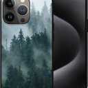for iPhone 15 Pro Max Misty Forest Phone Case for Men Women Soft TPU Shockproof Anti-Scratch Protective Cover Design for iPhone 15 Pro Max 6.7"