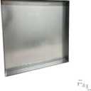 Heavy-Duty Galvanized Steel Drain Pan Premium, Rust-Resistant HVAC Condensate Pan Leak-Proof for Maximum Protection Without Hole Options (24x24x2")