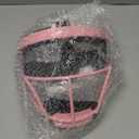 Dinictis Softball Face Mask, Lightweight, Comfortable, with Wide Field Vision, Durable and Safe Face Guards, Premium Protective Softball Fielder's Mask (Pink)