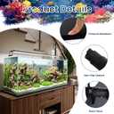 Aquarium Leveling Mat, 18 x 36 Inch Fish Tank Pad, 6mm Thick Non-Slip Cushion, Water Resistant Under Tank Mat for Aquariums and Terrariums, Easy to Trim, Black