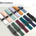 Magnetic Watch Band 22mm 20mm 19mm 18mm 16mm With Quick Release Soft Silicone Sport Watch Band for Men Women, Magnetic Silicone Replacement Strap