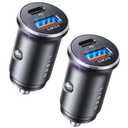 LISEN Car Charger USB C, 69W Cigarette Lighter USB Charger Adapter, Car Accessories Gifts for Men, Mini USBC Cars Fast Charging Adapter USBC Type C 12V Plug Outlet, for iPhone 17 Pro Max 16 15 14 13 1PC