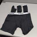 Womens Boxer Briefs High Waisted Modal Boy Shorts Underwear (Large, Black-pack of 4)