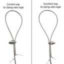 M3 Wire Rope Clamp 304 Stainless Steel 1/8 Inch Wire Cable Clamps 10 Pack