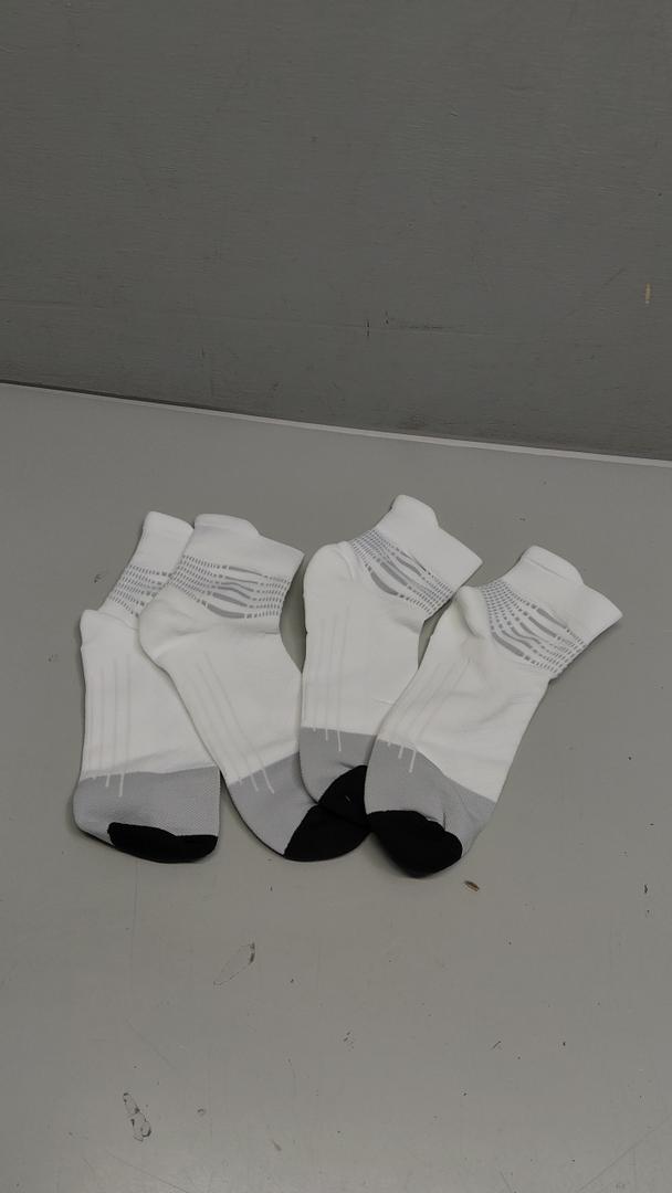 IRAMY Compression Ankle Support Socks Women  Coolmax Wicking, Cushioned Athletic, Plantar Fasciitis Relief 2 Pairs