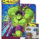 Jay Franco Kids Nap Mat with Embedded Pillow & Blanket  Soft 46"x20" Microfiber Sleeping Bag with Name Tag & Handle for School, Travel, Sleepover