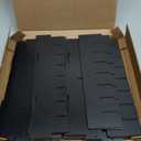 64 Grids Craft Paint Storage Organizer, Wall-mountable Paints Holder, Stackable Paint Bottle Rack Stand for 2oz Acrylic Craft Paints, Black