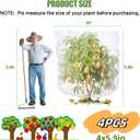 4PCS Bird Netting for Blueberry Bushes 4x5.9FT,Fruit Trees Mesh Bag with Drawstring Garden Insect Nettings Pest Barrier Netting Plant Row Cover White Mosquito Net for Fruit/Flower/Herb/Vegetables