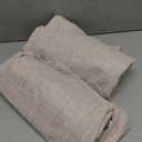 BGment Oatmeal Linen Curtains 84 Inch Length 2 Panels Set for Living Room, Sand Semi Sheer Drapes Light Filtering No See Through Window Treatments with Grommet for Bedroom, Each 52 Inch Wide