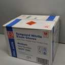 Basic Medical Blue Nitrile Exam Gloves, Latex-Free & Powder-Free Food-Safe House Cleaning Disposable Glove (1000 Pcs)