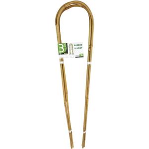 3 Feet Natural U-Hoops Bamboo, Mininfa Garden Trellis, Bamboo Trellis U-Shape for Plant Support - 3 Pack