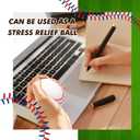 Silipull 48 Pack Baseball Stress Ball 2. 75 Inch Mini Squeeze Foam Baseball Practice Training Soft, Relaxable Ball for Themed Party Favors Indoor Outdoor Men Women Player Sports Throwing Catching