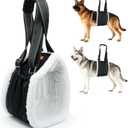 LumoLeaf Dog Lift Harness Sling for Back Legs, Adjustable Rear Leg Support & Mobility Aid, Hip Support for Senior/Disabled Dogs, Soft Fleece Lining, Padded Handles, for CCL/ACL Surgery (Black, Large)