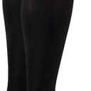 Truform 30-40 mmHg Compression Stockings for Men and Women, Knee High Length, Closed Toe, Black, Medium (Medium (1 Pair))