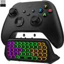 MoKo RGB Backlight Keyboard for Xbox One Controller, Xbox Series X/S, Wireless Chatpad Keypad w/ 2.4G Receiver, Xbox Accessories for Xbox One S/Elite (Colorful)