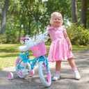 Glerc Maggie Girls Bike, 14 Inch Kids Bike for 2-13 Years Old Children, Princess Style Kids Bicycle with Doll-Seat & Basket & Training Wheels, Multiple Colors, 14 Inch