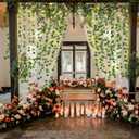 RECUTMS Ivy Fake Vines for Room Decor 12 Pack 86 FT Artificial Plant with 100 LED String Light Bedroom Aesthetic Hanging Greenery Garlands Backdrop Leaves for Wall Wedding Party Home Garden Decor