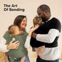 KeaBabies Baby Wrap Carrier - All in 1 Original Baby Carrier Newborn to Toddler Sling, Easy to Wear, Hands Free Bonding, Lightweight, Breathable Infant Wraps (Forest Berries)