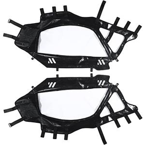 UTV Black Soft Upper Door Enclosure Set For Compatible With Can Am Maverick X3 2-Seat 2017-2023