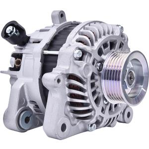 31100-R1A-A01 Alternator Compatible with Honda Civic 2012-2015 1.8L, HR-V 2016-2018, for Acura ILX 2013-2015 2.0L, 95Amp 12V 6-Groove Pulley Clockwise Replace 31100R1AA01 11537