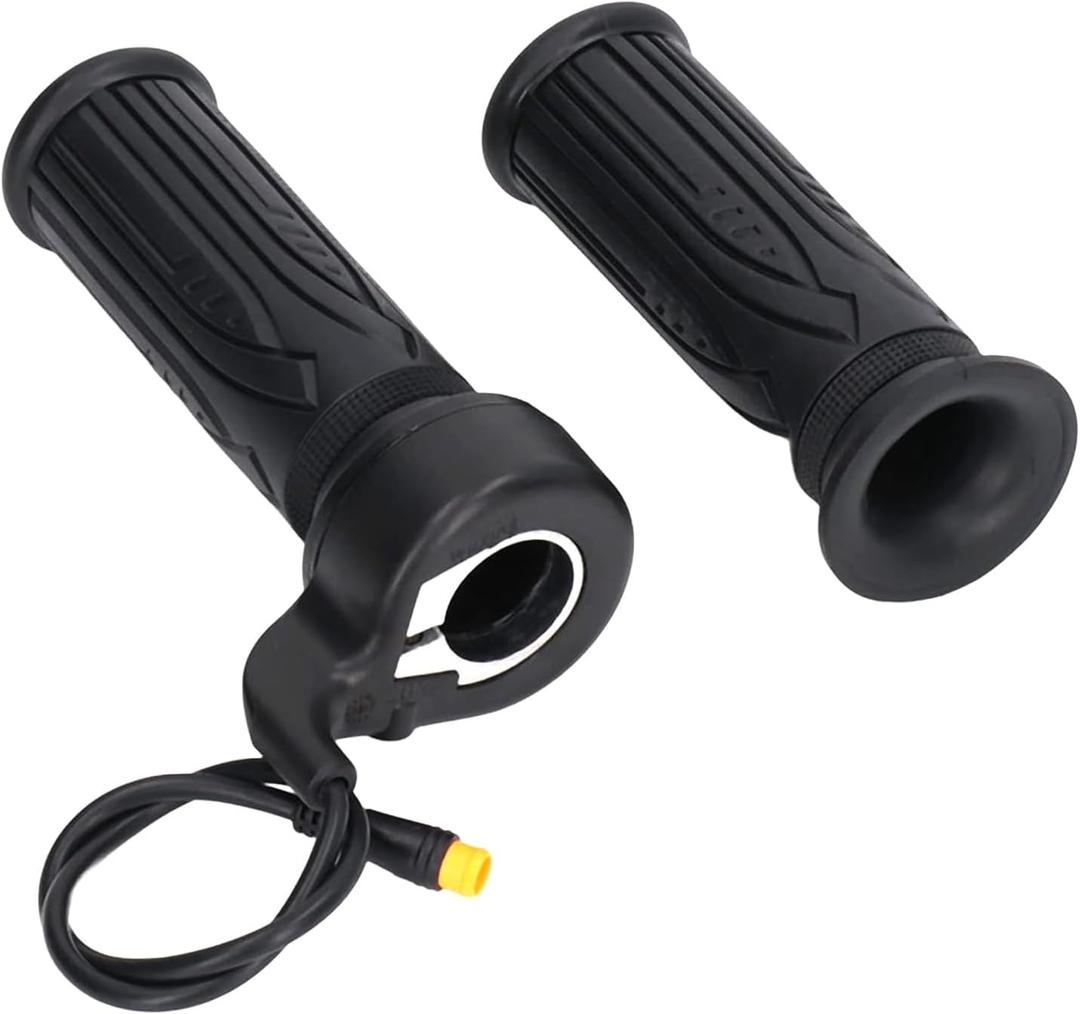 Electric Bike 20X Full Twist Throttle, Right Handle Throttle Electric Motorcycle Accelerator Electric Bike Accessories for 12V 24V 36V 48V 52V 60V 72V, Waterproof Plug