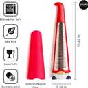 OTOTO Grater - Stainless Steel, BPA Free, Dishwasher Safe, Fun Kitchen Gadget, Vegetable Shredder, Cute Kitchen Gifts & Accessories (Pepito Gnome Grater, Red)