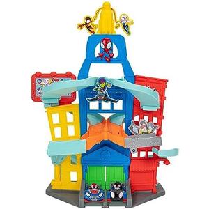 Marvel Spidey and His Amazing Friends City Track Set - 24-Inch Set with Two Exclusive 3-Inch Vehicles
