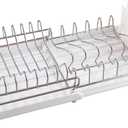 Dish Drying Rack Compact Expandable - A Space-Saving, Stainless Steel, Rust-Resistant Dish Drainer for Kitchen and Apartment Countertops/Sink Cabinets, Extendable from 11.42 to 19.9 inches (White) (Double)