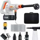 Cordless Pressure Washer Battery Powered; 1200PSI Cordless Power Washer with Brushless Motor, 4.0Ah Battery,6-in-1 Nozzle, 3 Power Level; Handheld Portable Pressure Washer Cordless