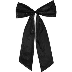 Large Black Bow Party Decoration, 47x25 Inch Giant Big Satin Bow Wall Decor for Home Birthday Wedding Bachelorette Party Christmas Baby Shower Themed Gift Graduation Backdrop