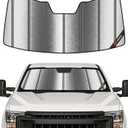 Pigenius Front Windshield Sunshade for Ford F-250/F-350/F-450/F-550/F-600 2017-2022 Window Sun Shade - Metallic