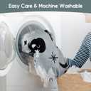 Halloween Blanket,Cute Kawaii Ghost Skeleton Goth Occult Creepy Witch Pumpkin for Women,Halloween Flannel Fleece Throw Blanket for Home Living Room Bed Chair Decor Blue 60"x50"