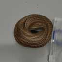 Human Hair Bun Medium Brown Highlighted Bleach Blonde Natural Curly Tousled Elegant Chignon with Elastic Rubber Band(1 Count #P4-613 Medium Brown Highlighted Bleach Blonde