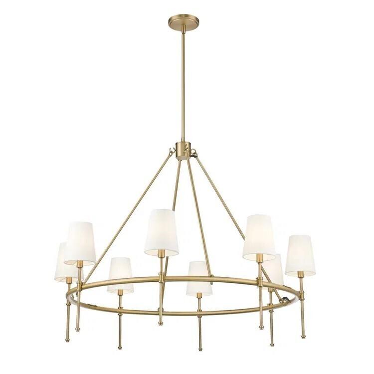 Millennium Lighting 16608-VB - Adorra 40" Wide 8-Light Chandelier - Vintage Brass