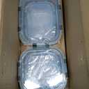 M MCIRCO 24-Piece Glass Food Storage Containers with Upgraded Snap Locking Lids,Glass Meal Prep Containers Set - Airtight Lunch Containers, Microwave, Oven, Freezer and Dishwasher (Gray)