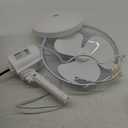 HOLMES 12" Table Fan, 75° Oscillation, 3 Speeds, 15° Adjustable Head Tilt, Ideal for Home, Bedroom or Office, White