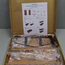 Demigo Acacia Bathroom Organizer Countertop 13.6 x 14 x 6.7 inches, 2-Tier Wood Counter Standing Rack, Countertop Storage Shelf for Organizing Bathroom Kitchen Office Desk Vanity Cosmetic Balcony (Brown)