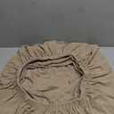 H.VERSAILTEX Super Stretch Individual Seat Cushion/Couch Slipcover Sets Thick Jacquard Textured Twill Fabric (3 Piece Sofa Covers, Sand)