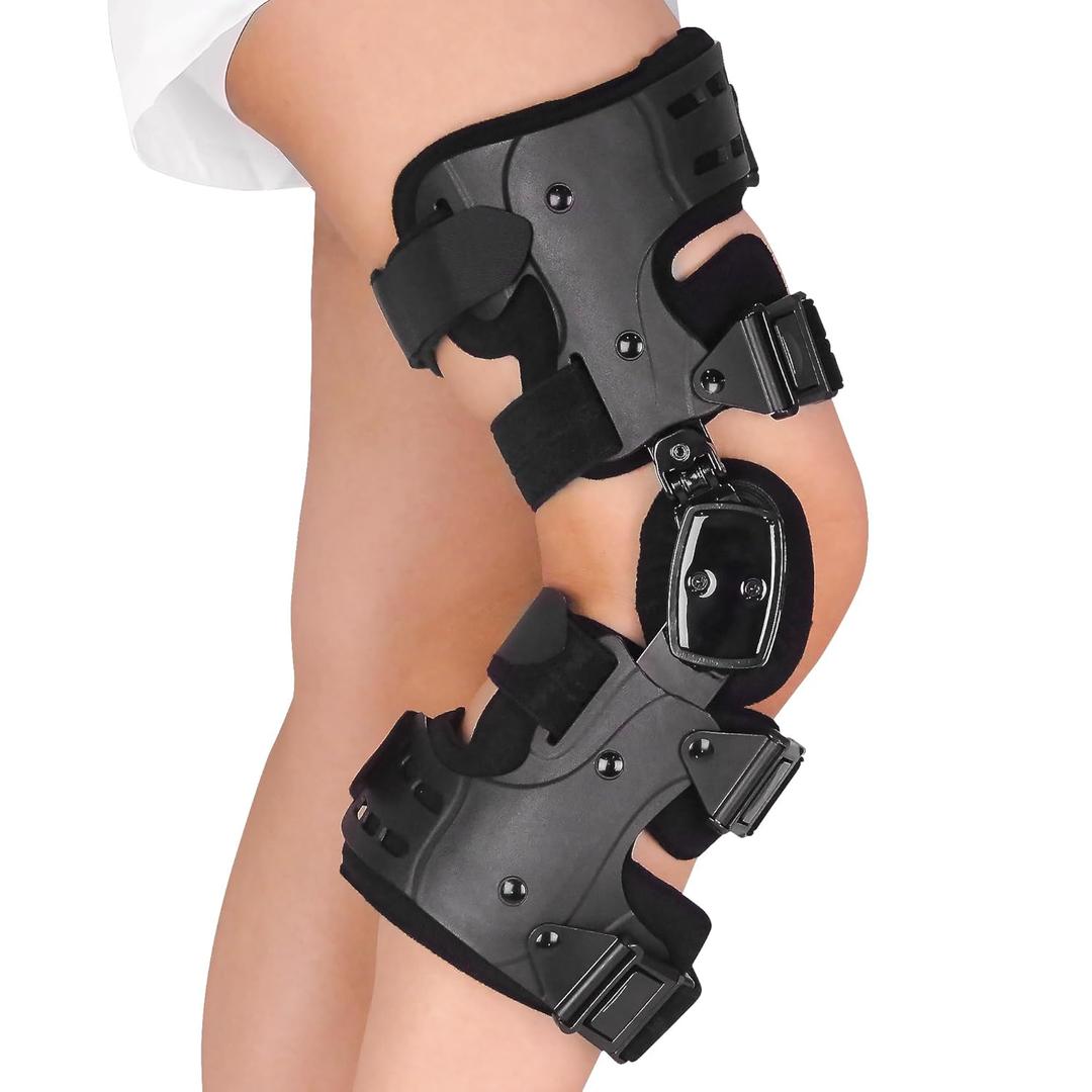 OA Unloader Knee Brace, Support for Arthritis Pain, Osteoarthritis, Cartilage Defect Repair, Avascular Necrosis, Bone on Bone Knee Joint Pain and Degeneration Medial Inside (Right Leg)