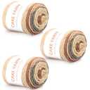 SIMEIQI 3 PCS Cake Yarn for Crocheting,100g Gradient Yarn for Making Colorful Crafts, Cotton and Acrylic Blended Crocheted Dolls, Scarves, Bags, Blankets and Other Handicrafts(Beige Khaki)