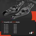 A-Premium 2 x Rear Lower Control Arm, with Bushing, Compatible with Honda Odyssey 2011-2017