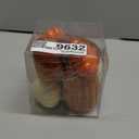 Artgar Pumpkin Decor, 8 PCS Halloween Pumpkin, Metal Cracked Design Foam Pumpkins for Halloween Thanksgiving Fall Home Table Indoor Outdoor Decorations